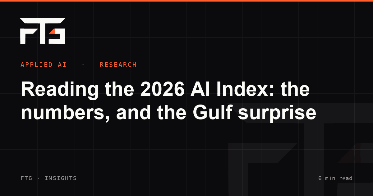 Reading the 2026 AI Index: the numbers, and the Gulf surprise